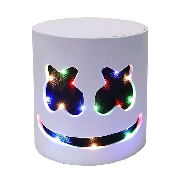 New MARSHMALLOW DJ Foam Full Head Light Up Cosplay Mask & Fingers Halloween New - Picture 1 of 7